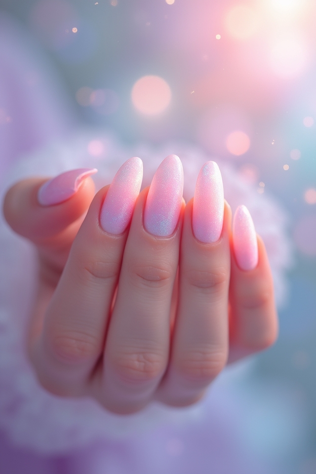 pastel gradient nail art