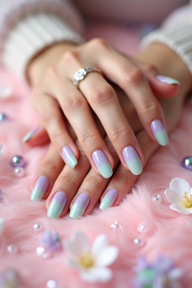 pastel gradient nail designs