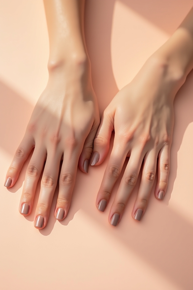 pastel peach nail trends