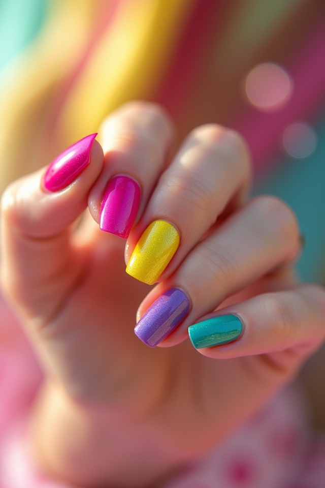 playful cartoon character nails