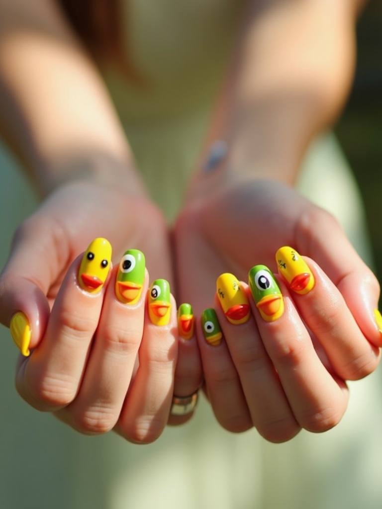 playful cartoon duck designs