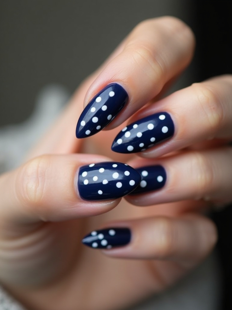 playful polka dot manicure