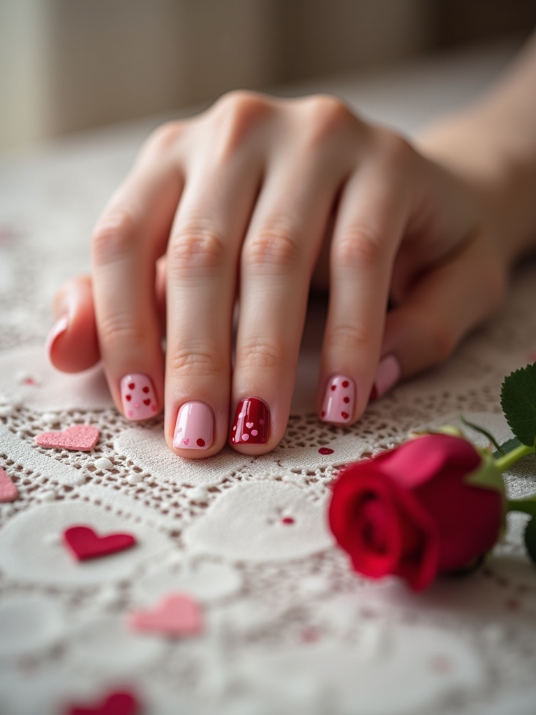 playful polka dot nails
