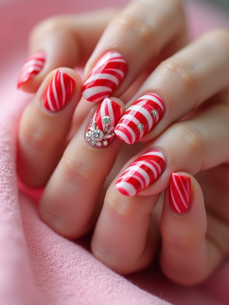 playful valentine s day nails