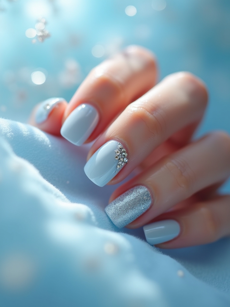 rhinestone nail art ideas