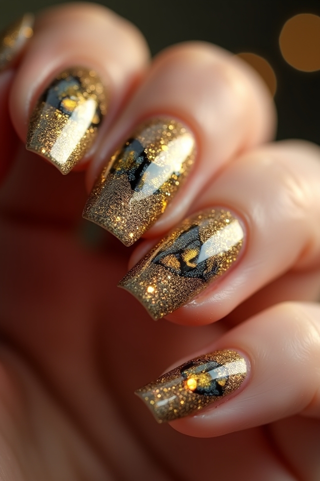 shimmering gold cat eye