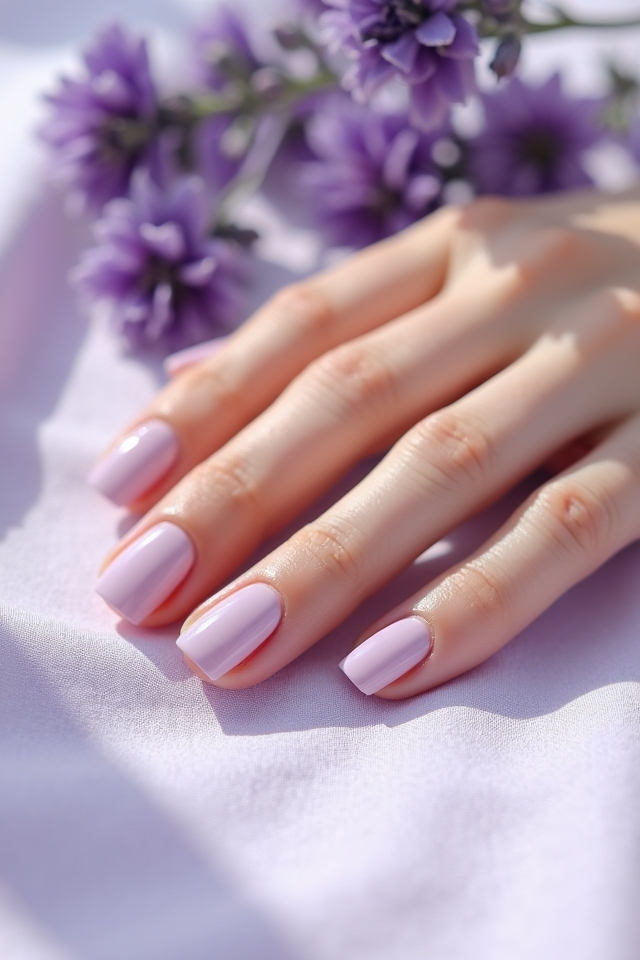 soft lavender nail trends