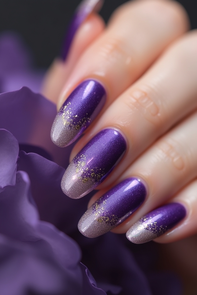 stunning deep purple ombre