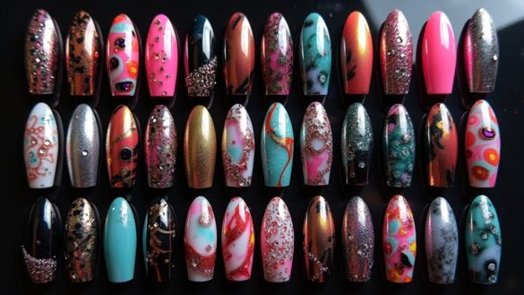 stylish coffin nail designs