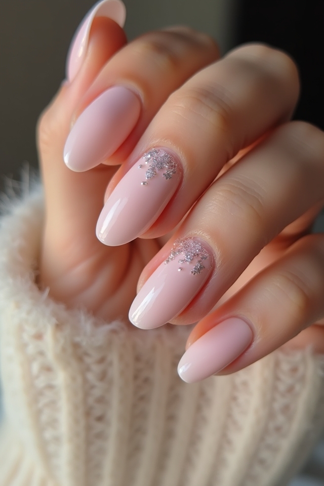 subtle glitter nail designs