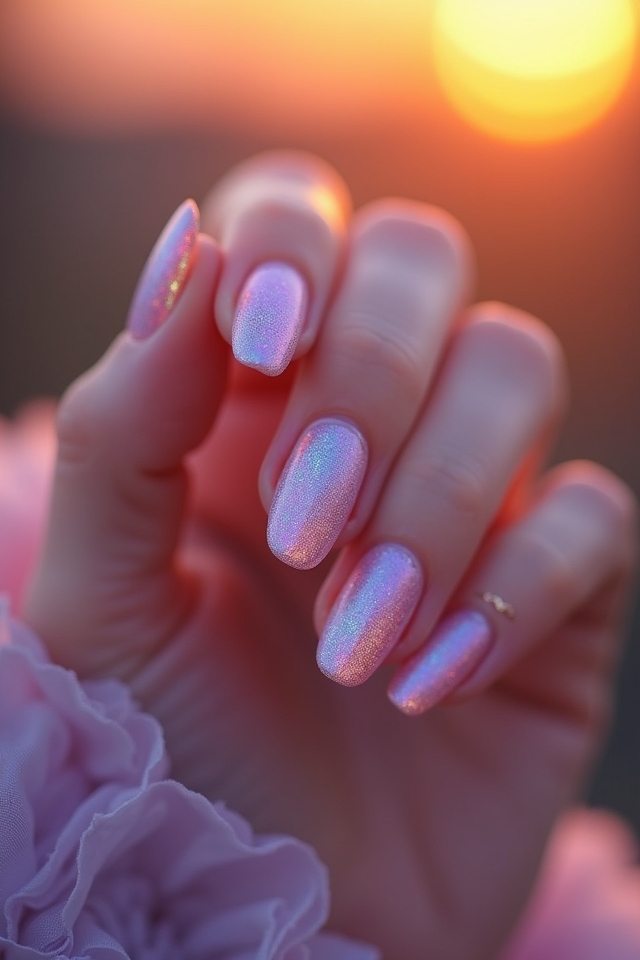 sunset inspired nail colors