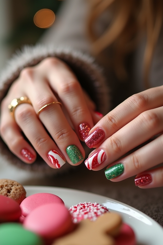 sweet holiday nail designs