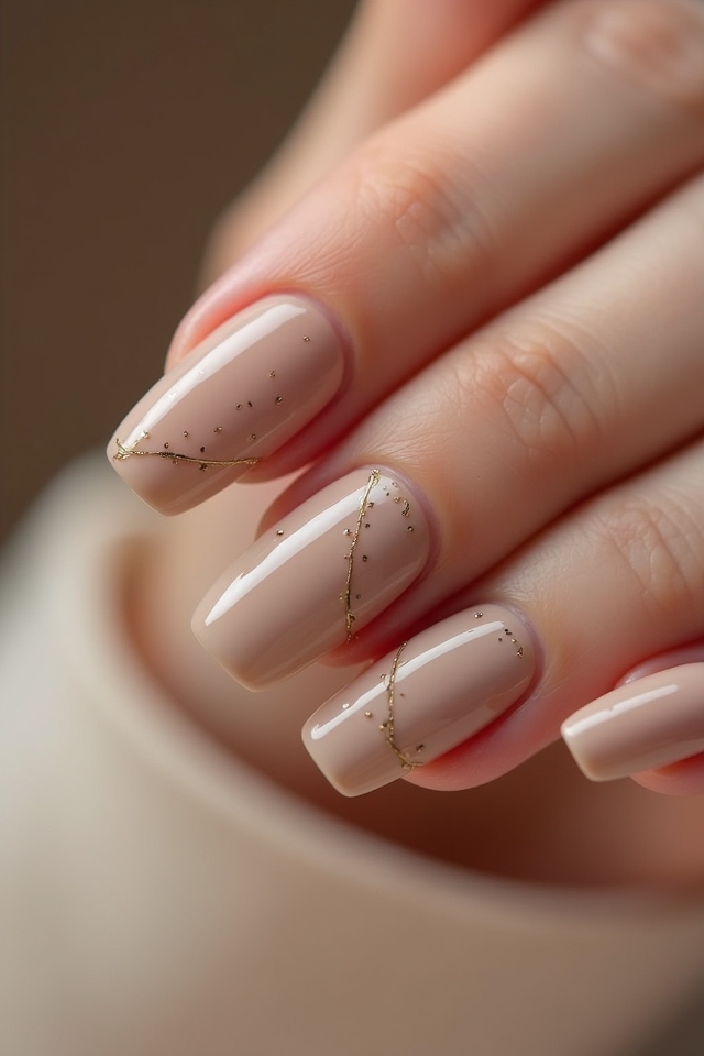 taupe and gold elegance
