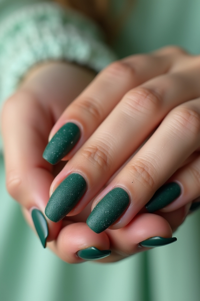 textured matte manicure transformation