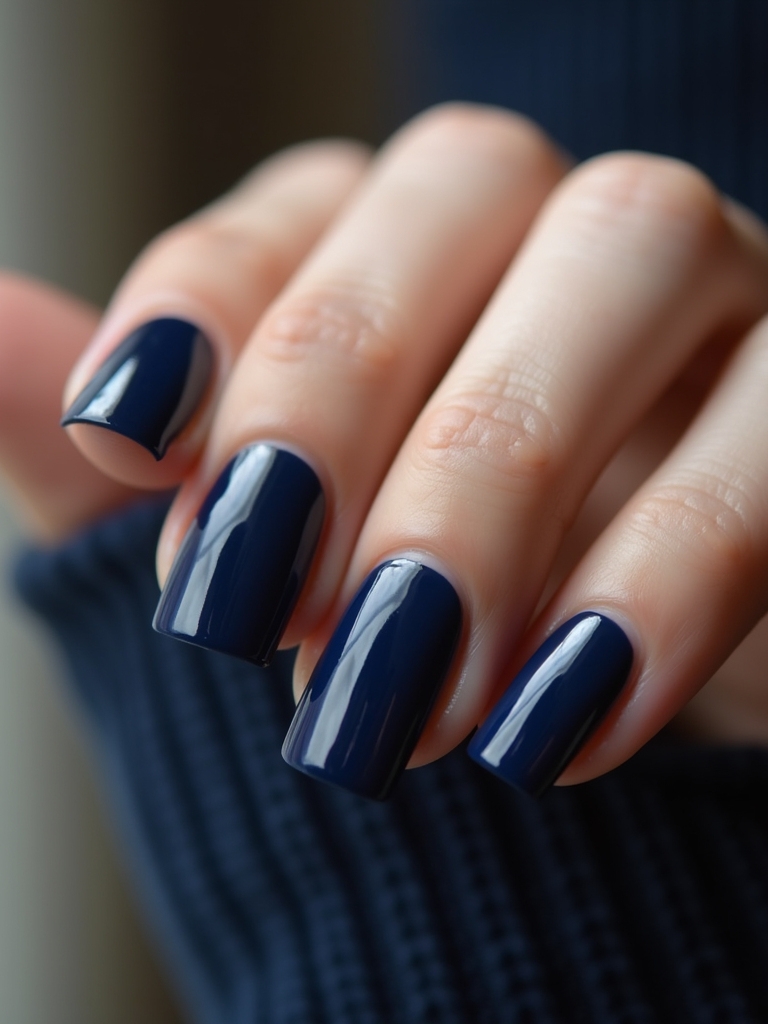 timeless elegant navy gloss