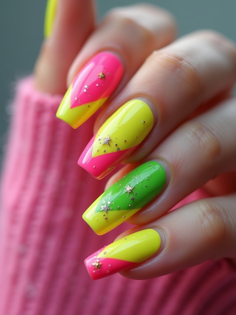 vibrant bold color blocking