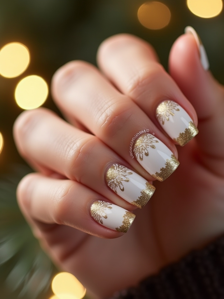 vibrant elegant french tips