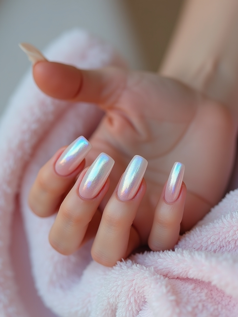 vibrant iridescent nail designs