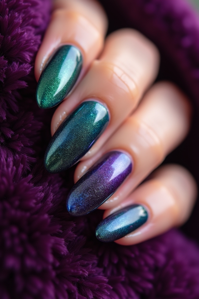 vibrant jewel tone nails