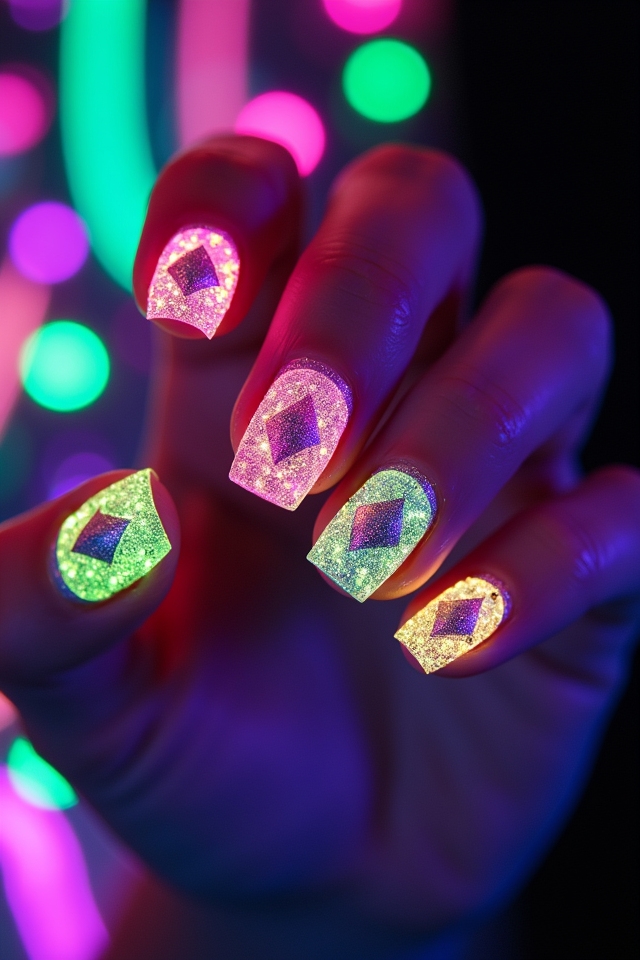 vibrant neon color combinations