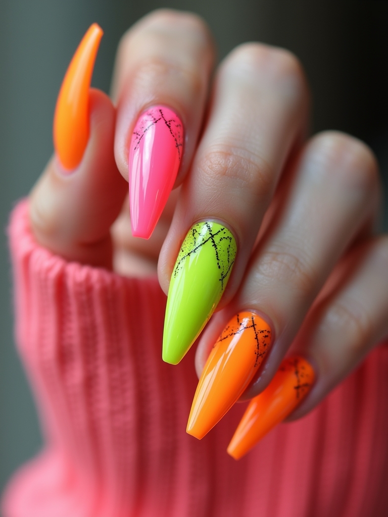 vibrant neon color combinations