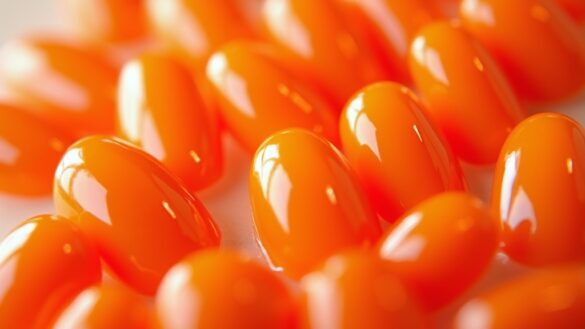 vibrant orange nail designs