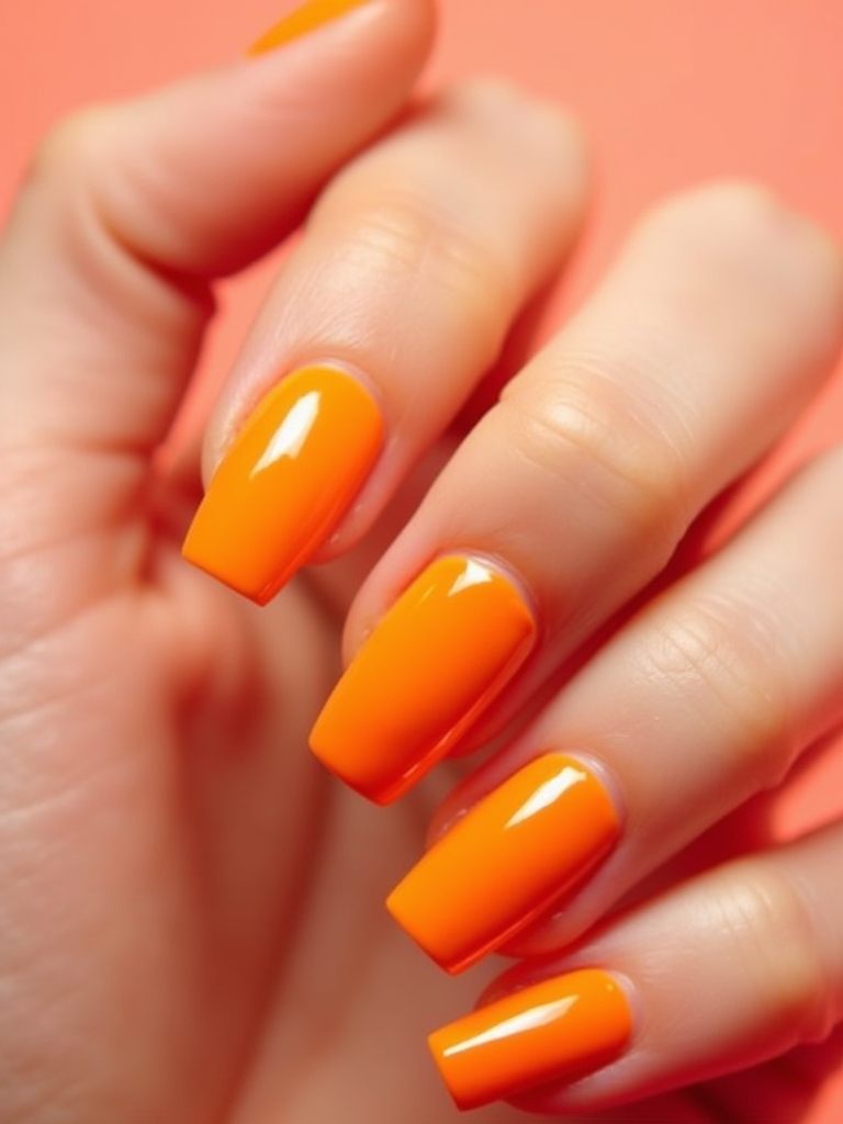 vibrant orange pink blush blend