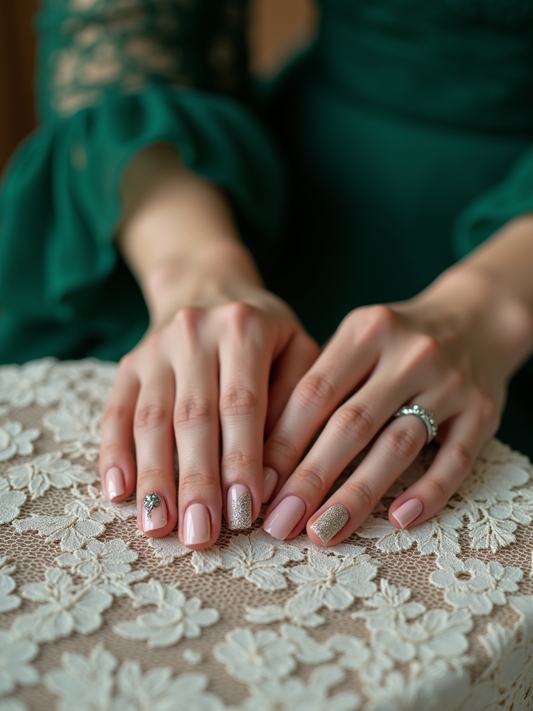 vintage lace nail designs