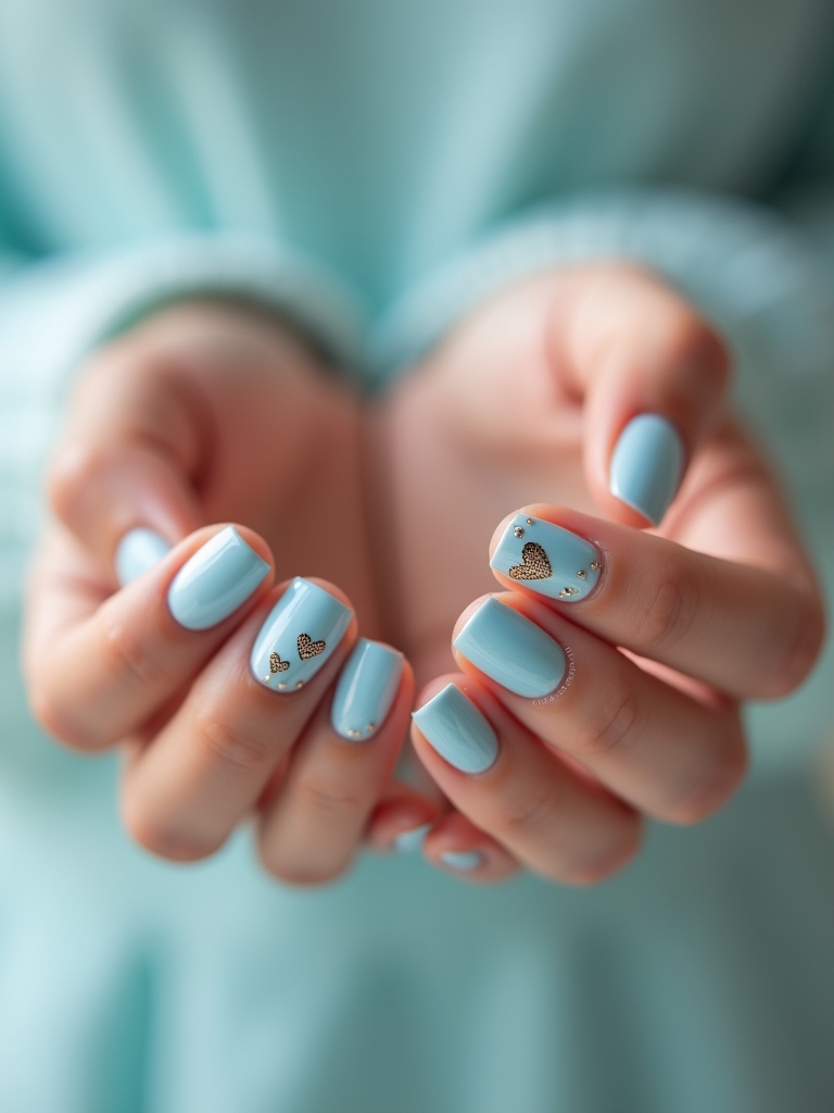 whimsical heart designs manicure