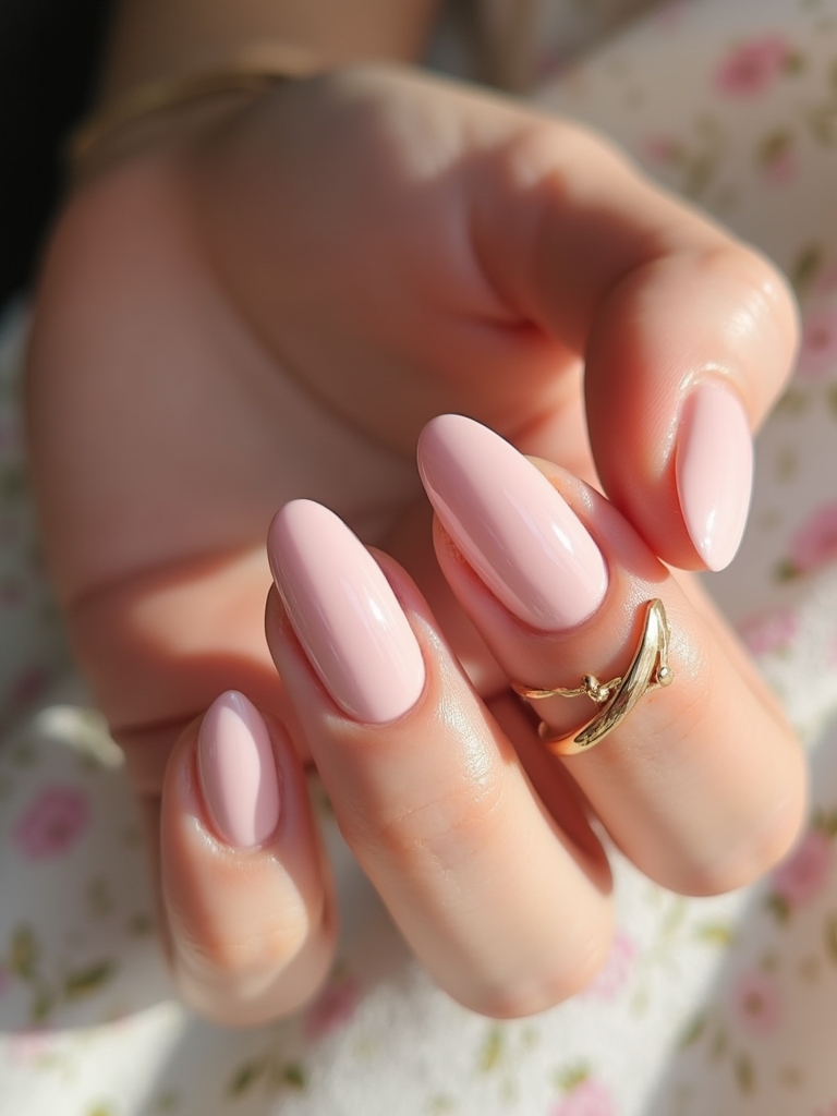 blush pink nail elegance
