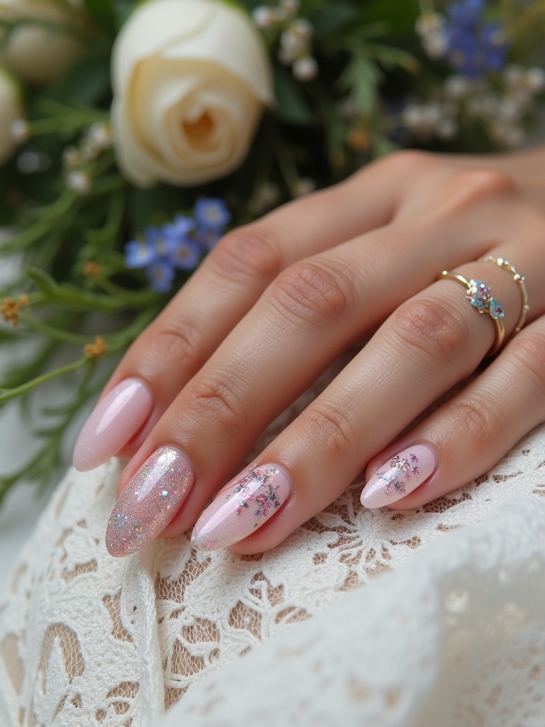 bohemian wedding nail designs