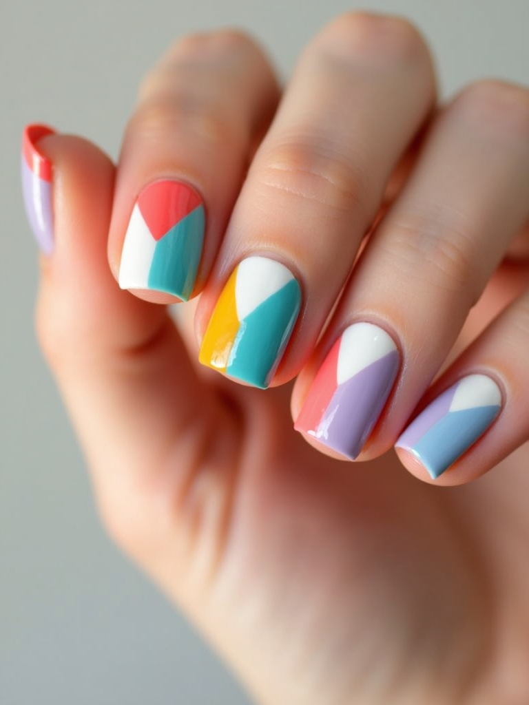 bold color combinations nails