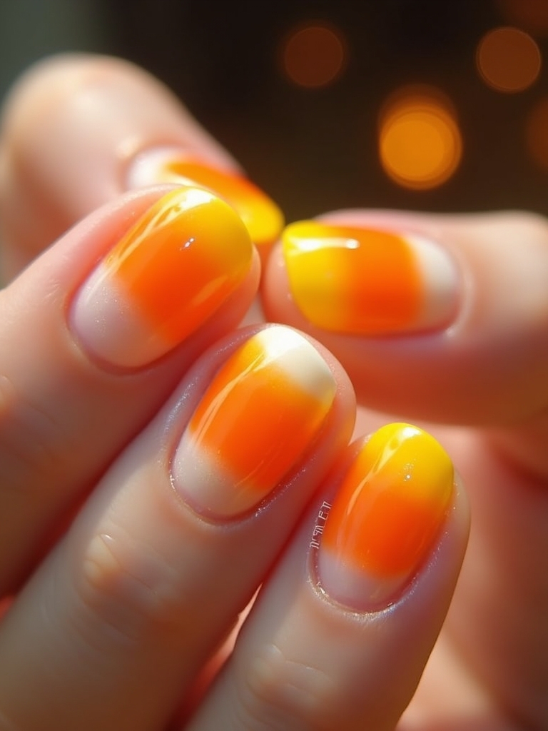 candy corn jelly nails