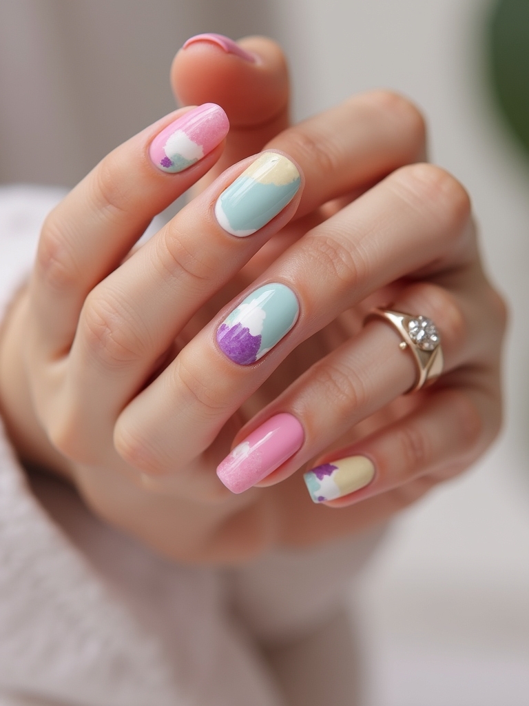 colorful french manicure ideas
