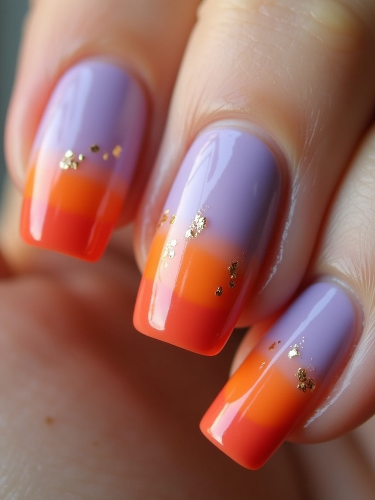 colorful ombre nail designs