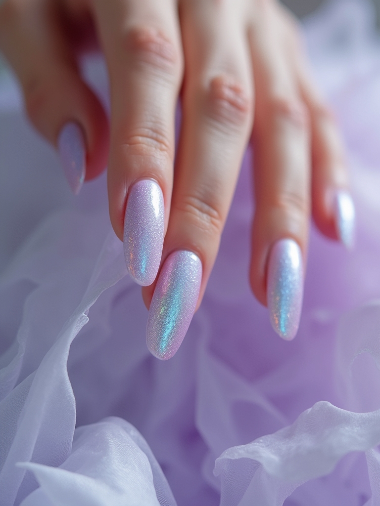 creative abstract ballerina nails