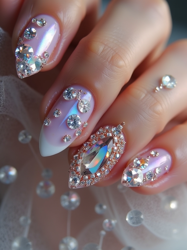 crystal nail design techniques