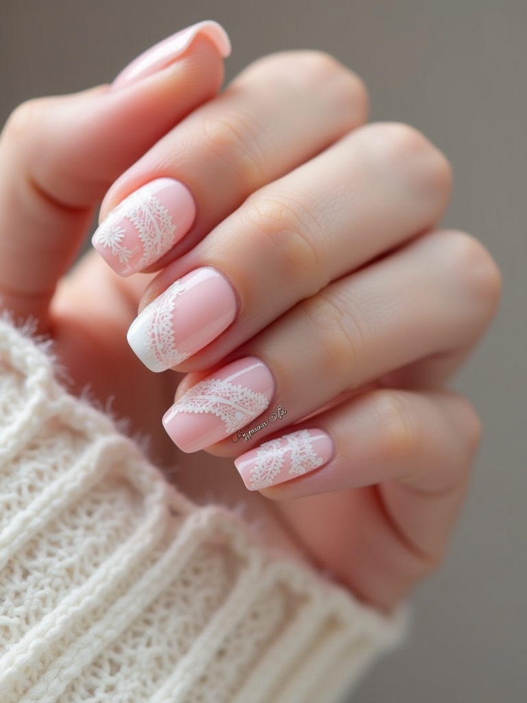 delicate lace nail designs