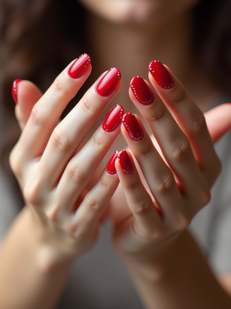 dotted line red tips