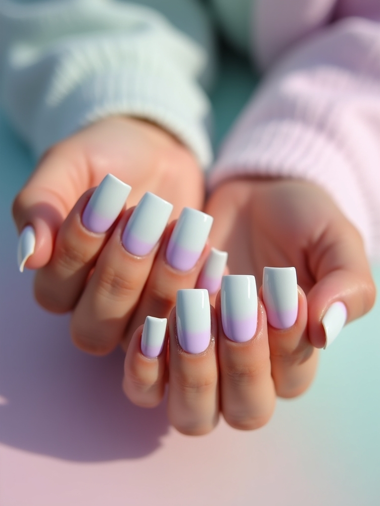 dreamy pastel ombre nails