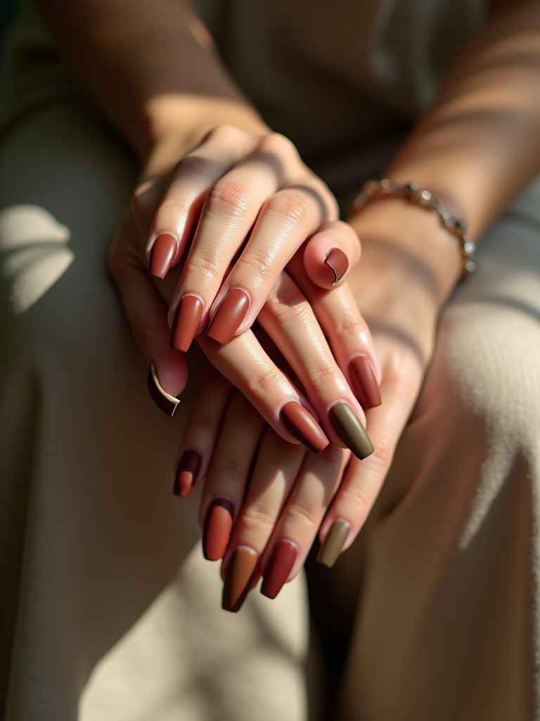 earthy matte nail colors