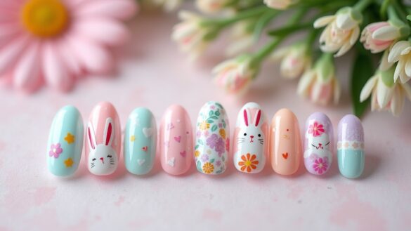 easter themed spring nail designs