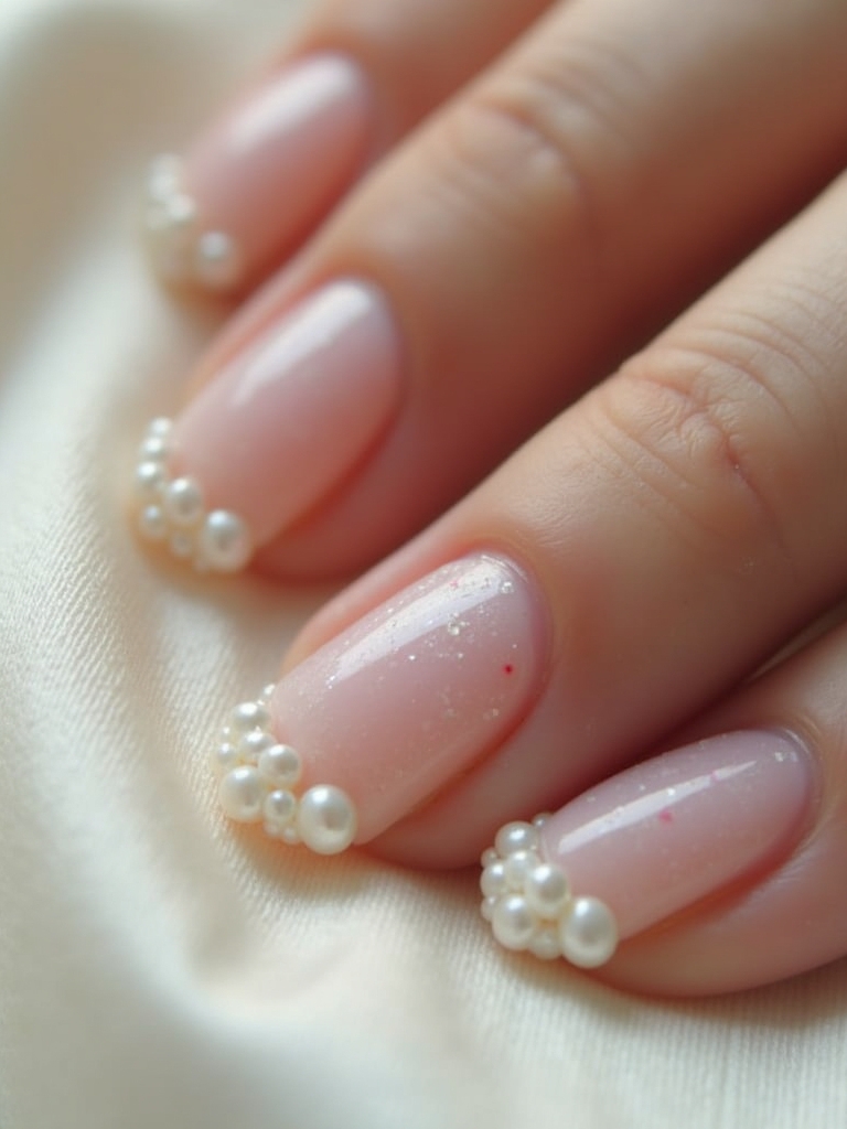 elegant bridal pearl accents