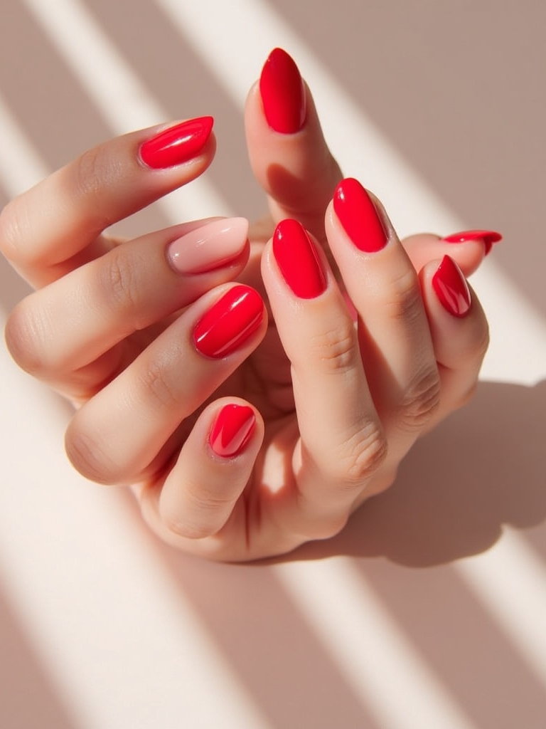 elegant cherry red stripes