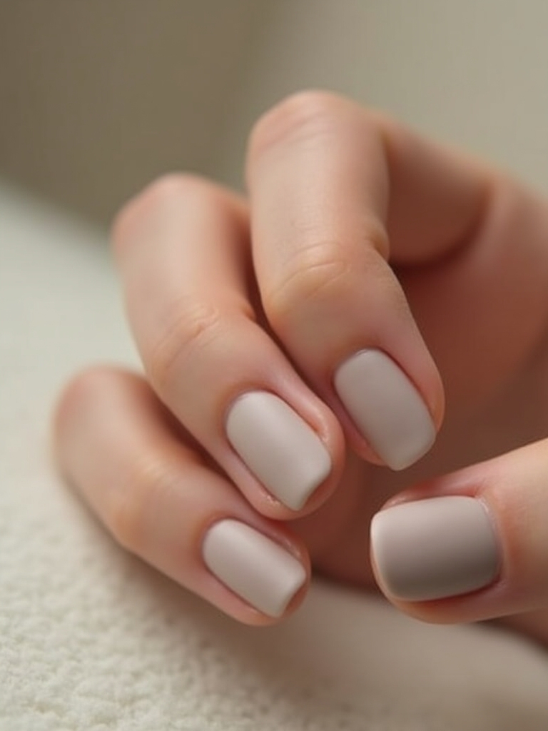 elegant matte nail aesthetics