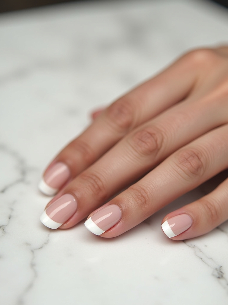 elegant minimalist french nails