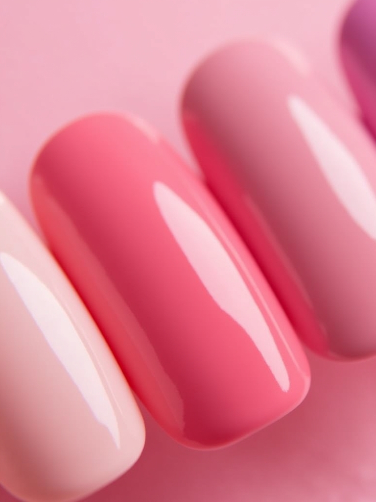 elegant pink negative space