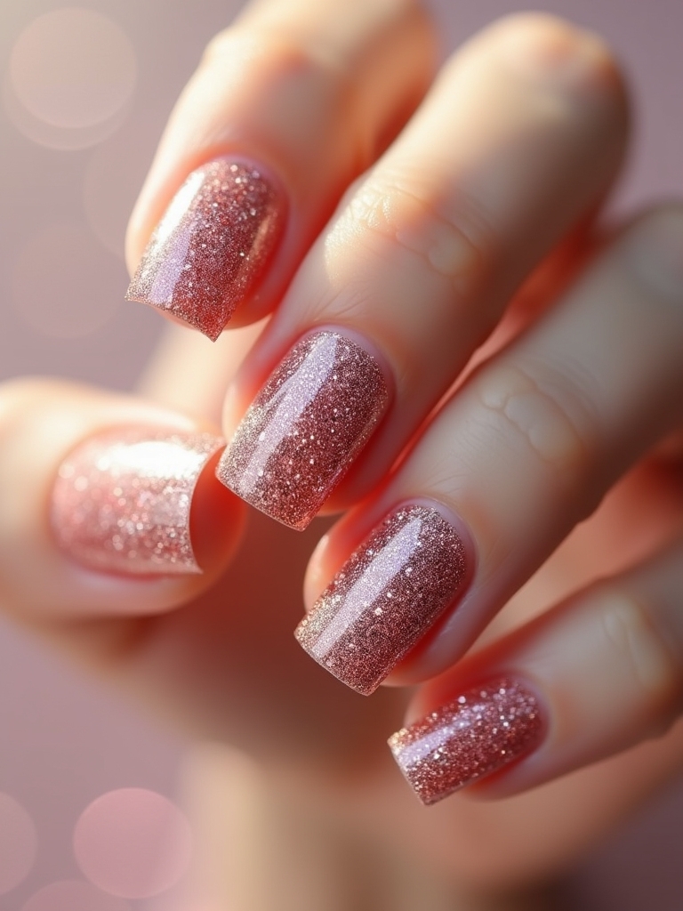 elegant rose gold nail designs