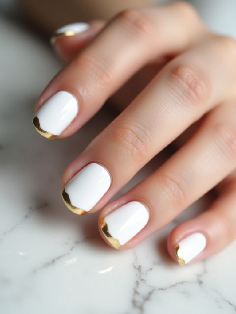 elegant white and gold