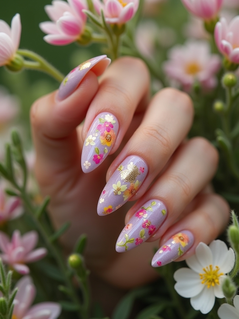 floral nail art designs